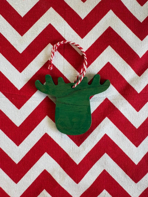 Tree Decor - Reindeer, Green